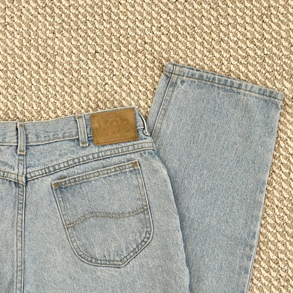 Vintage Lee 90’s Jeans High  Rigid Straight 🔥 Light Wash - Picture 10 of 15